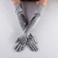 Multi Color Bride Wedding Accessories Bridal Elbow White Black Red Ladies Pageant Dress Satin Fingerlings Elegant Gloves