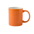 Custom Orange Logo Ceramic Mug for Advertising and Hotel Gifts Premium Quality Ceramic Cups