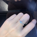 2023 Hot Selling European and American Minimalist Single Item Ring Proposal Engagement Ring 925 Silver Ring Wholesale