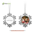 Prosub Sublimation Blank Christmas Ornaments Metal Snowflake Christmas Sublimation Pendant Ornaments MegaBDM
