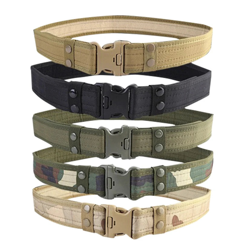 Molle Metal Fabric Real Nylon Wide Long Edc Multifunction Outdoor Tactical Belt