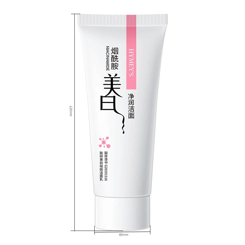 HYMEY'S OEM ODM Face Wash Whitening Mmoisturizing Deep Cleansing Diminishing Facial Cleanser