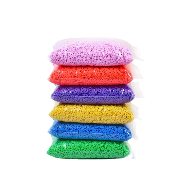 Hot Selling Diy Colorful Clay Bead Set 6mm Clay Beads Jewelry Making Round Seed Beads for Women Necklace