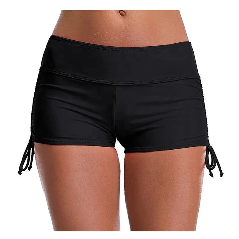 High Waist Bikini Bottoms Women Swimming Panties Ladies Summer Fashion Solid Sexy Bikinis Swim Shorts Bottom Women's Swimsuit