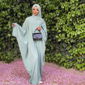 Loriya Hot Sale Women Islamic Clothing Indonesia Muslim Prayer Dress One Piece Jilbab Abaya Pour Femmes Islamic Dress
