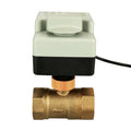 TMOK RTS DN20 3/4"inch 220v 3 Wires 2 Control Electric Ball Valve with Manual Switch Operation