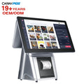 Windows Dual Screen Desktop15/15.6 Inch Pos Terminal Cash Register All in One Pos Machine for Self Ordering System Pos Systems