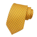Polyester Woven Corbatas Hombres Classic Dot Neck Ties for Men Luxury Ties Men Custom Logo