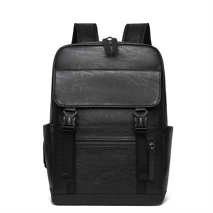 2026 Custom Pattern China Manufacturer Best Sell Large Capacity High-end Black Tepitile Pu Leather Backpack