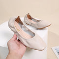 Essentials Women Ballet Flat Dance Shoes Wedding Ballerina Shoes Foldable Comfort Slip on Flat Shoes