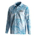 Men Long Sleeve Button Shirt Fishing Polo for Hunting and Fishing