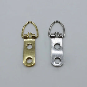 12x46mm D Ring Two Holes Iron Brass-plated Galvanized Photo Album Picture Frame Hanger Wall Hook Box
