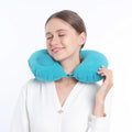 New Design Custom Inflatable U Neck Pillow for Travel Home Rest
