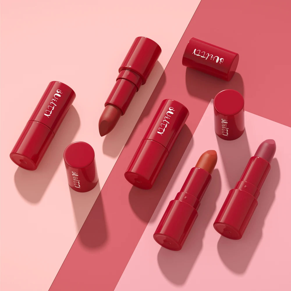 Edible Matte Lipgloss Combo Gothic Tattoo Design Hyaluronic Acid Lipstick and Cream Set Waterproof and Long-Lasting Makeup