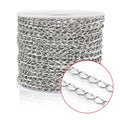 Wholesale Pvd Color Retention 18k Gold Chains Mirror Polished Necklace Stainless Steel Chain for Jewelry Making
