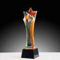 New Design Colored Star Crystal Glass Awards Trophies MH-NJ0624