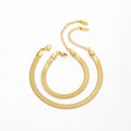 High End Gold Plated Stainless Steel Snake Chain Bracelet Anklet for Women Wholesale Jewelry 6mm
