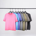 Manufacturer 280g Acid Washed Solid Knitted Fried Crew Neck Short Sleeve Vintage Oversized T-shirt for Men