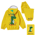 Girls Single Person Hooded Raincoat & Pants Suit for School Children 100% Waterproof Cute Design 0.24mm Thickness