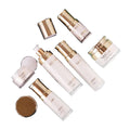 High End Serum Cosmetic Pearl White and Gold Airless Bottles 30g 50g 15ml 30ml 50ml 100ml Acrylic Cosmetic Package Container