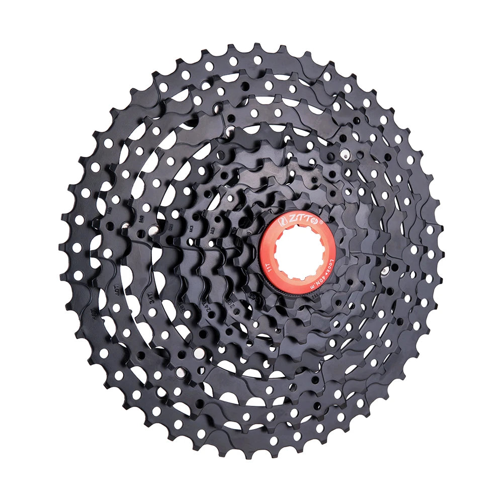 ZTTO MTB Bike 9-Speed 11-46T Cassette 46t Sprockets 9v K7 Freewheel for M430 M4000 M590 Mountain Bike Black