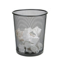 Wholesale Black Iron Wire Metal Round Mesh Trash Can Office and Kitchen Paper Waste Bin Mesh Basket Dustbin Office Supplies