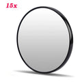 Creative 5x Magnification Cosmetic Mirror Chrome Finish Personalized Portable Travel Small Bathroom Use Makeup Tool Support