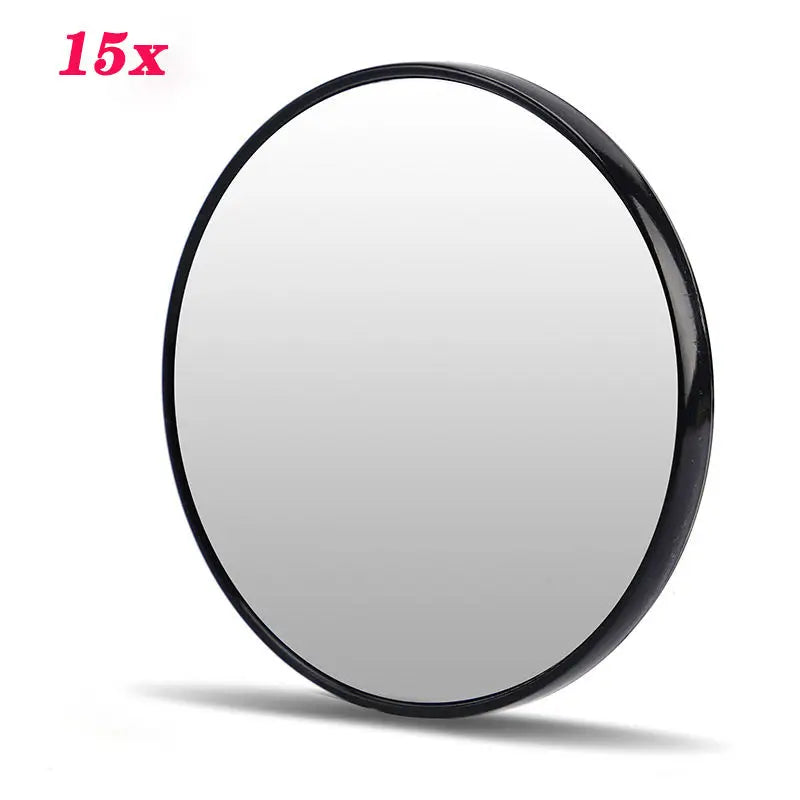 Creative 5x Magnification Cosmetic Mirror Chrome Finish Personalized Portable Travel Small Bathroom Use Makeup Tool Support