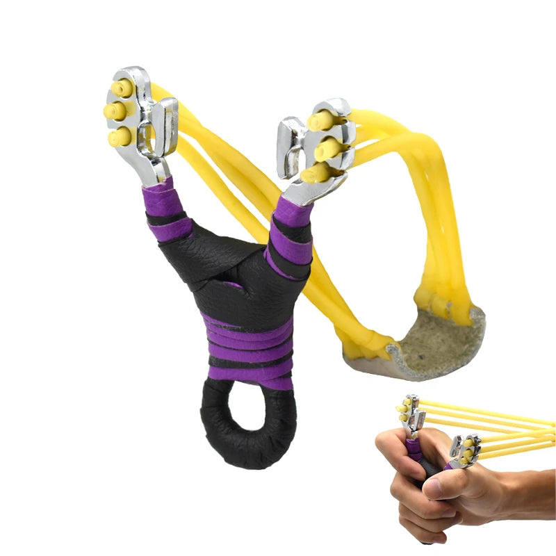 Sanka Stainless Steel Slingshot with Rubber Band for Outdoor Shooting & Hunting Sleek Design Sling Shot Product