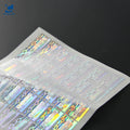 Laser Eggshell Void A4 Die Cut Costumised Adhesive Colorful Stickers Transfer Ribbon Hologram Sticker