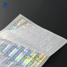 Laser Eggshell Void A4 Die Cut Costumised Adhesive Colorful Stickers Transfer Ribbon Hologram Sticker