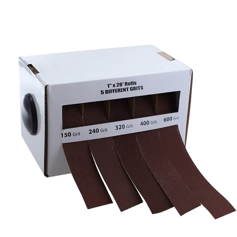 Boxed Drawable Diamond Emery Cloth Roll Hand Tearing Dry Grinding Sandpaper for Metal Glass Woodworking-Abrasive Tools