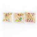 100-Pack Cocktail Picks Colorful Wooden Toothpicks Cocktail Sticks for Party