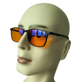 Orange 99% 100% Blue Light Blocking Thick Antiblue Ray Anti Blue Light Filter Computer Shielding Glasses Sunglasses