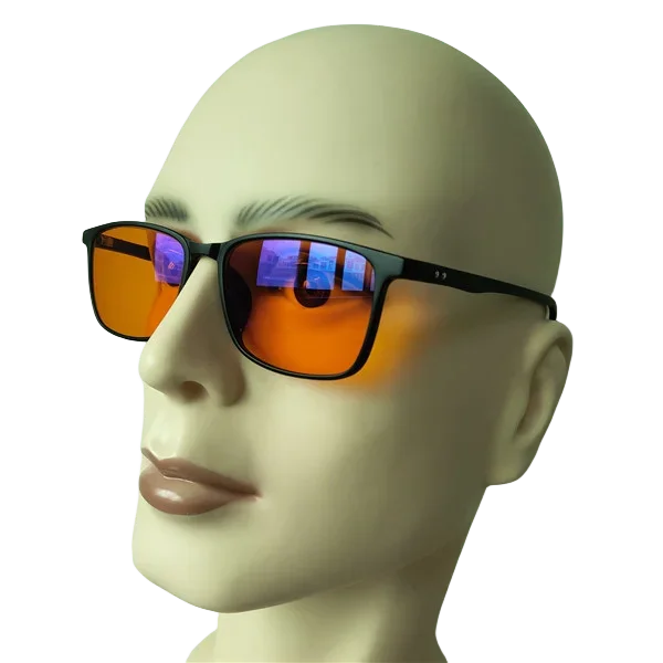 Orange 99% 100% Blue Light Blocking Thick Antiblue Ray Anti Blue Light Filter Computer Shielding Glasses Sunglasses