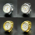 Hot Selling Gold Digital Ring Watch Fashion Jewelry Creative Finger Watch Ring for Men and Women