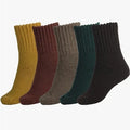 WUYANG FACTORY Socks for Women Winter Solid Thick Warm Socks Cozy Crew Socks Christmas Gift