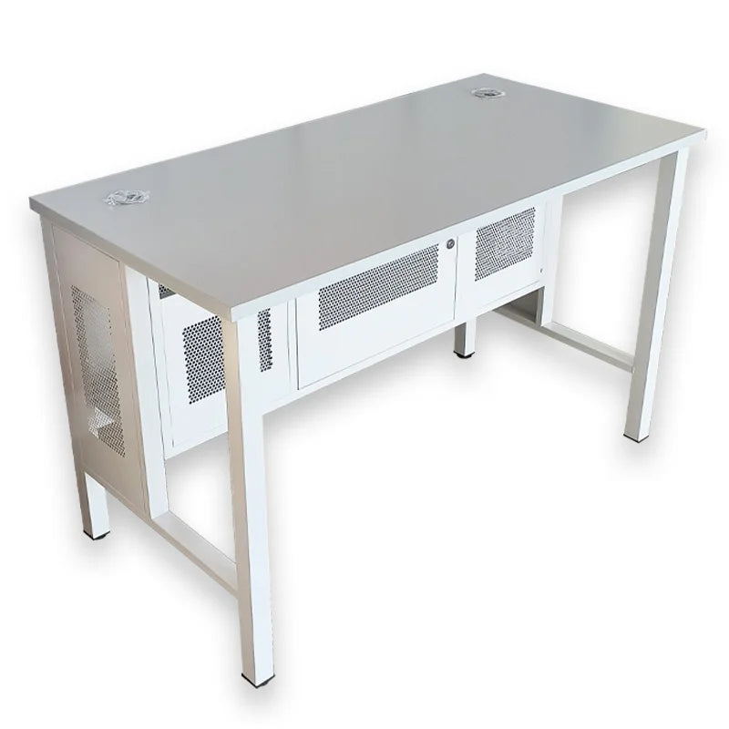 Factory Sale Lab Multimedia Classroom Training Room Foldable Metal Flip Computer Desks for School