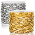 1.5mm 2mm 2.5mm 3mm Wide Silver/gold Jewelry Meter Stainless Steel Necklace Long Box Chain for Jewelry Making