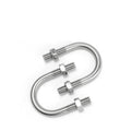 Factory Wholesale Two Way Ss 304 316 Truck Stainless Steel U/v Clamp U Bolts and Nuts Ubolt U Bolt