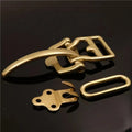 Solid Brass Men's Retro Littleton Cavalry Belt Buckle Leather Craft Bag Clasp Buckle