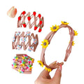Foldable Headband Flower Hair Hoop Outdoor Portable Anti-skid Headwear Korean Style Hair Band Girls Accessories