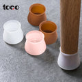 TOCO Non Slip Silicone Chair Leg Covers Furniture Feet Protectors Silicone Rubber Floor Protectors