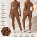 Custom Women Yoga Sports Suit Sports Bra and Leggings Gym Fitness Clothing Two Piece Yoga Set