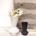 Customized Ceramic Decorative Vase with Minimalist Style Home and Office Decoration Italian Brushed Ceramic Black Vase