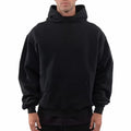 Men's 380gsm Heavyweight 100% Cotton Lined Knitted Fleece Pullover Hoodie Custom Blank Oversize Sweatshirt