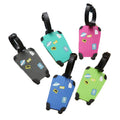 Custom Cute 3D Soft PVC Luggage ID Tag with Letter Pattern for Promotion Gift Travel