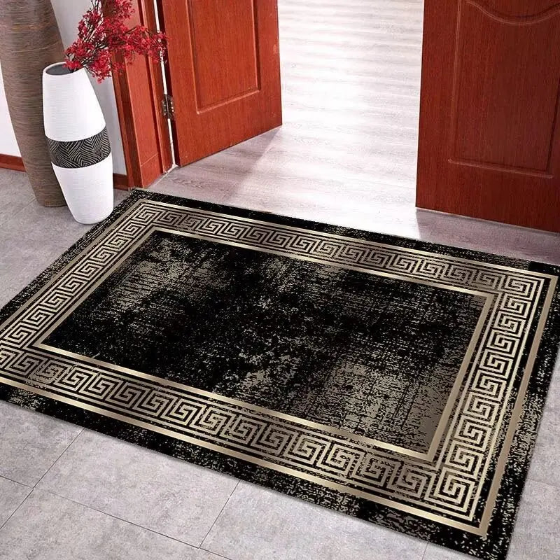 Best Selling Modern Design Luxury Machine Made Polyester Carpet Rug Small-Sized Woven Home Door for Living Room Area Rugs & Sets