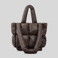 Wholesale Light Weight Luxury Plain Tote Bag Women Quilted Puffer Bag Waterproof Nylon Winter Ladies Puffer Hand Bags
