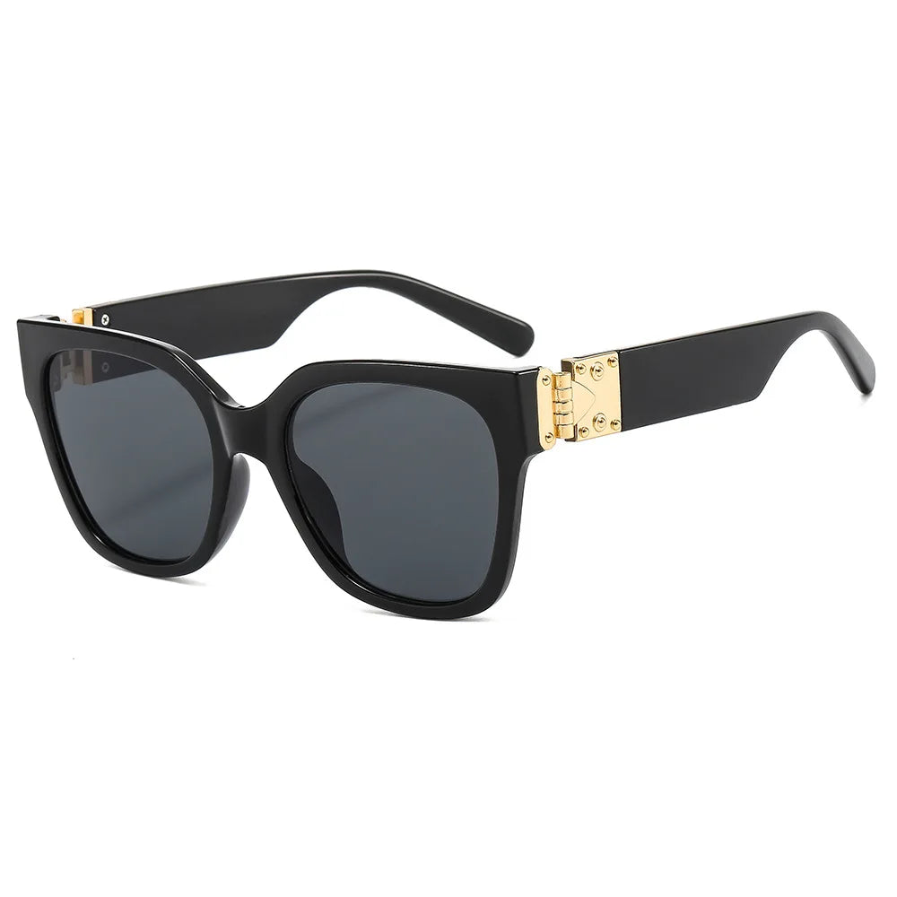 GWTNN OEM Vintage Sonnenbrille Big Square Frame Shades Designer Big Sunglasses